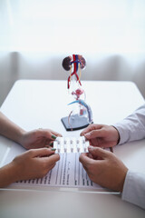 A young man was diagnosed with a tumor in his prostate and the medical team diagnosed him with...