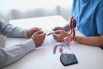 A young man was diagnosed with a tumor in his prostate and the medical team diagnosed him with...