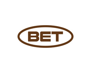 BET Logo design vector template. BET letter logo design.