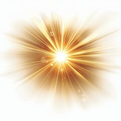 Obraz premium Overlays, overlay, light transition, effects sunlight, lens flare, light leaks. sun rays light overlays yellow flare glow isolated on white backgrounds for design, Generative AI 