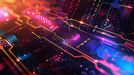 Obraz premium technology background