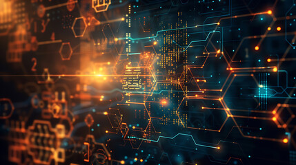 Obraz premium technology background