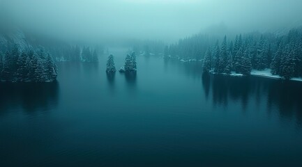 Fototapeta premium misty morning in the forest