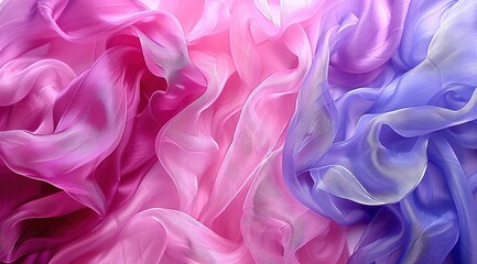 Fototapeta premium pink and blue silk