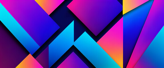 illustrazione con elementi geometrici astratti a tema contemporaneo