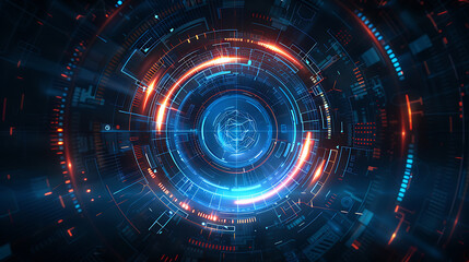 Fototapeta premium technology banner