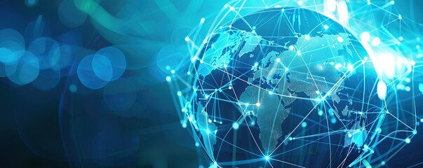 Global Network Connections: A Digital World Map