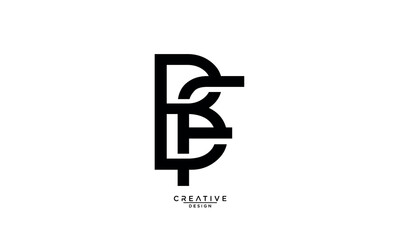 BF, FB, B, F, Abstract Letters Logo Monogram