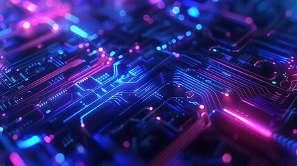Fototapeta premium technology banner