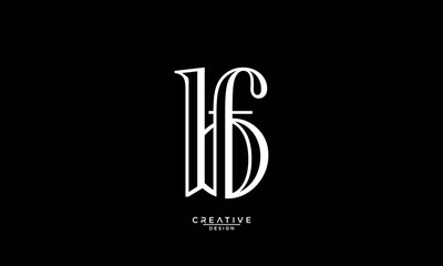 BF, FB, B, F, Abstract Letters Logo Monogram