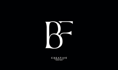 BF, FB, B, F, Abstract Letters Logo Monogram