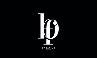 Obraz premium BF, FB, B, F, Abstract Letters Logo Monogram