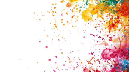 Confetti on a transparent background