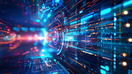 Fototapeta premium technology background