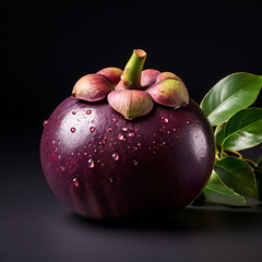 apples with drops isolated
