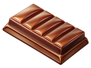 Chocolate bar isolated on a white background