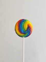 colorful lollipop isolated on white background