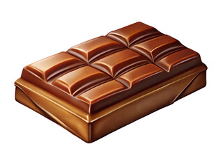 Chocolate bar isolated on a white background