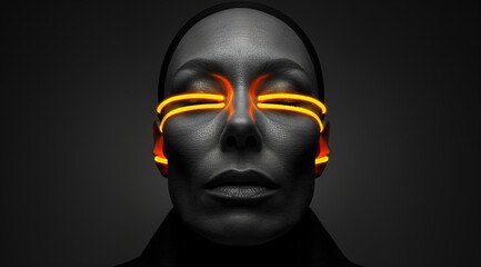 portrait of a person with a mask on their face