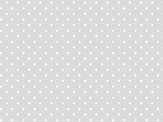 灰色と白のドット柄（水玉模様）の背景・壁紙