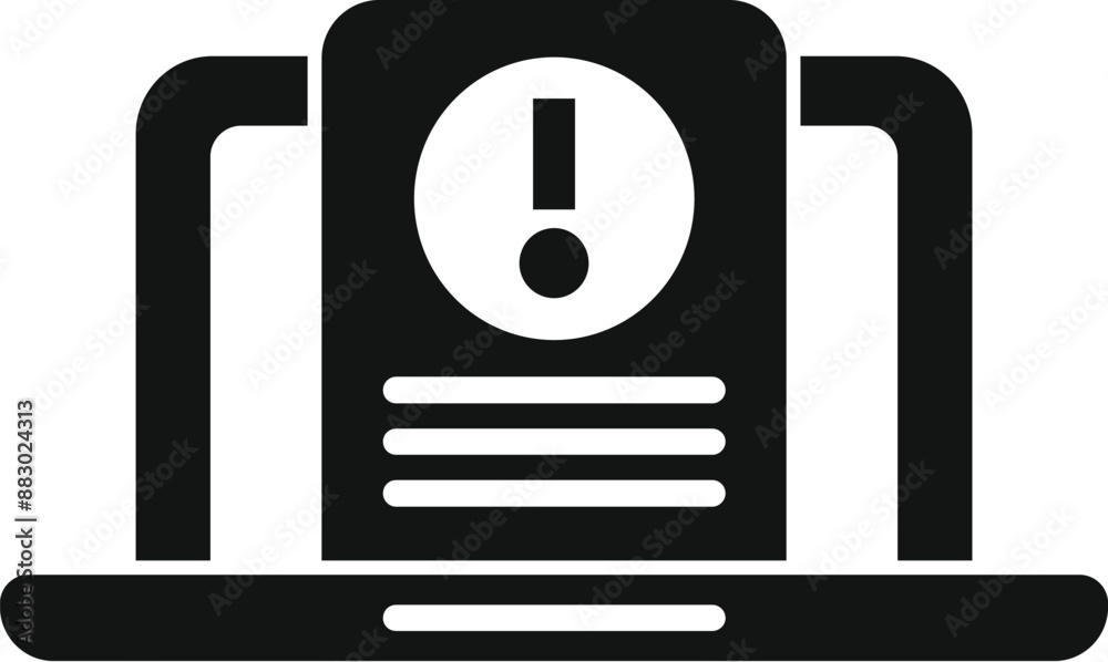 Poster system report is generating a critical error message with exclamation mark icon