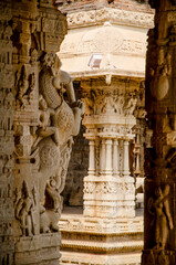 Ancient Vijayanagara Empire civilization, ruins of Hampi, unesco world heritage site, Hampi, Karnataka, India, Asia.