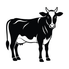 Cow Silhouette Vector Illustration
