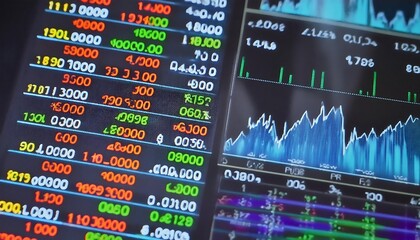 Fototapeta premium stock market chart
