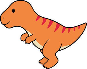 Adorable dino vector