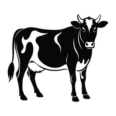 Cow Silhouette Vector Illustration
