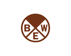 BEW logo design vector template. BEW letter logo design.