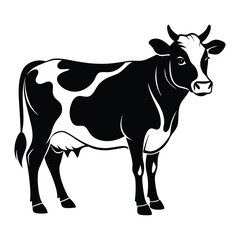 Cow Silhouette Vector Illustration
