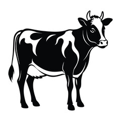 Cow Silhouette Vector Illustration
