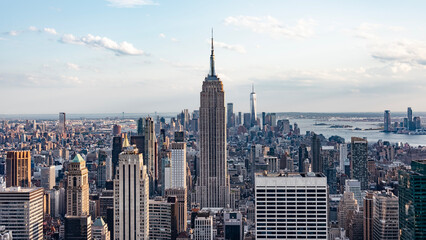 The skyline of New York City, United States