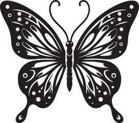 butterflies silhouette vector clip art , white background