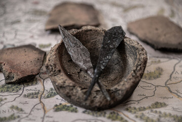 The arrowhead of the Velbar culture, approximately 1-3 century AD.