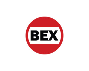 BEX logo design vector template. BEX letter logo design.
