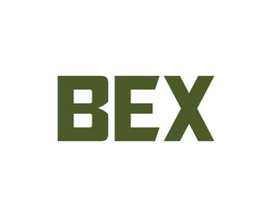Obraz premium BEX logo design vector template. BEX letter logo design.