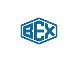 BEX logo design vector template. BEX letter logo design.