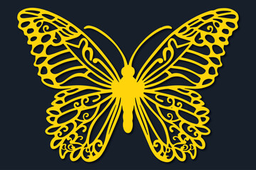 Laser/Paper Cut Butterfly SVG