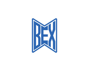 BEX logo design vector template. BEX letter logo design.