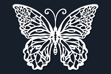 Laser/Paper Cut Butterfly SVG