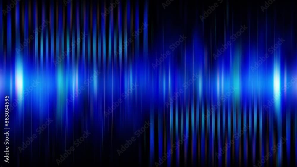 Wall mural animation vj loop blue directional vertical line light motion abstract technolgoy background. abstra