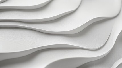 Obraz premium Thin gray foam sample with white background and copy space