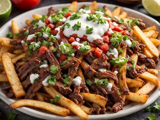 Delicious Mexican Street Food: Carne Asada Fries