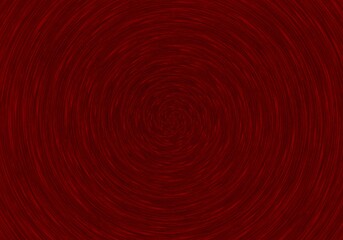 Red circular background with spiral pattern