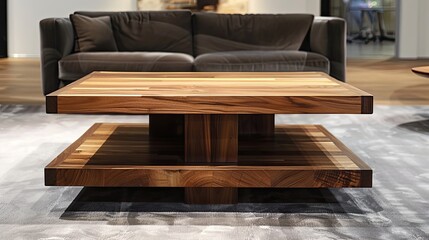 Solid wood designer low table