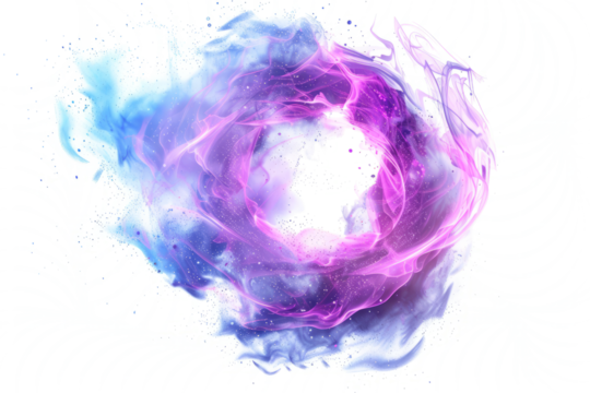 Wisps of luminous energy converging to create a mesmerizing, otherworldly glyph.