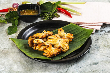 Delicous Grilled octopus with sauce