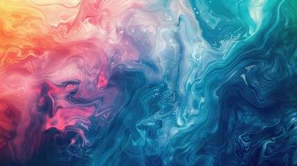 Vibrant dye swirling in water Abstract background for wallpaper or concept art